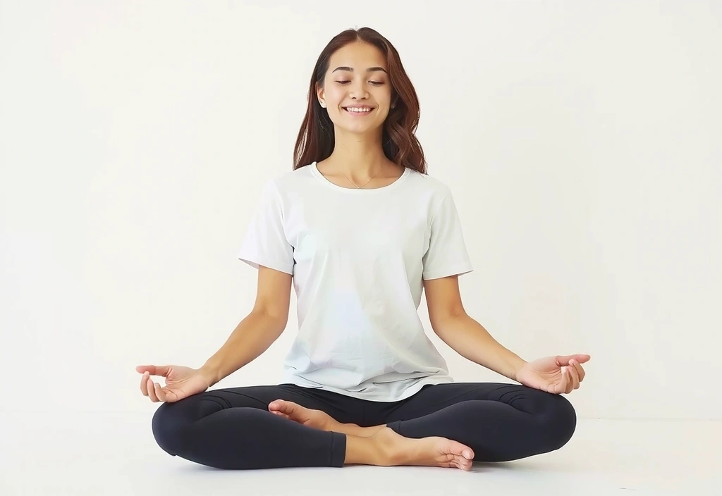 Person meditating in a calm posture